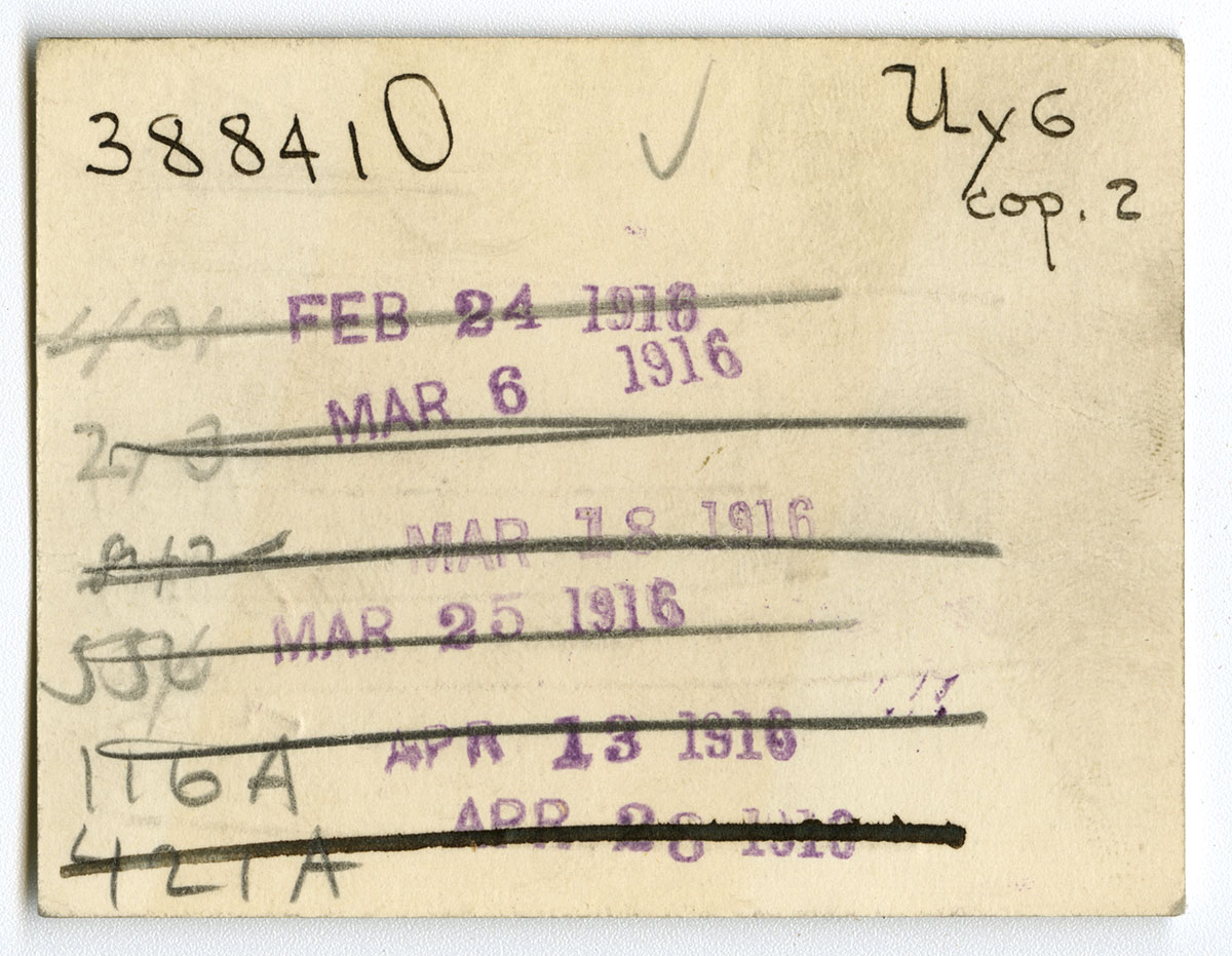 Check out card from Theodore Roosevelt, Fear God and Take Your Own Part (New York, 1916).