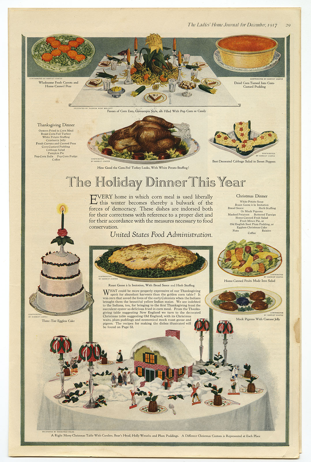 The Ladies’ Home Journal (October and December 1917; June and November 1918). Loan courtesy of Linda August.