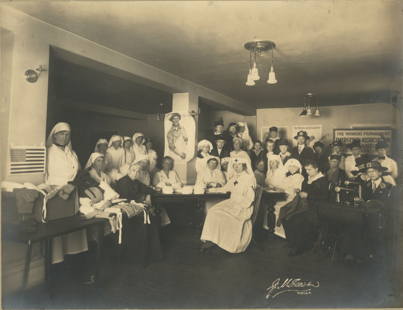 M. Elliot, [The Women’s Permanent Emergency Association of Germantown], ca. 1919. Gelatin silver photograph.