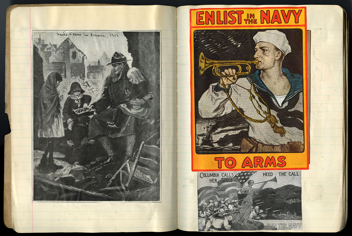Eleanor R. Bushnell, Patriotic Scrapbook, ca. 1919. Gift of Elizabeth P. McLean.