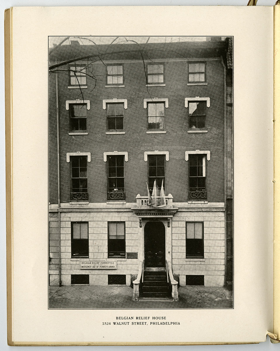Report of the Belgian Committee of the Emergency Aid of Pennsylvania (Philadelphia, 1920). Loan courtesy of the Historical Society of Pennsylvania.